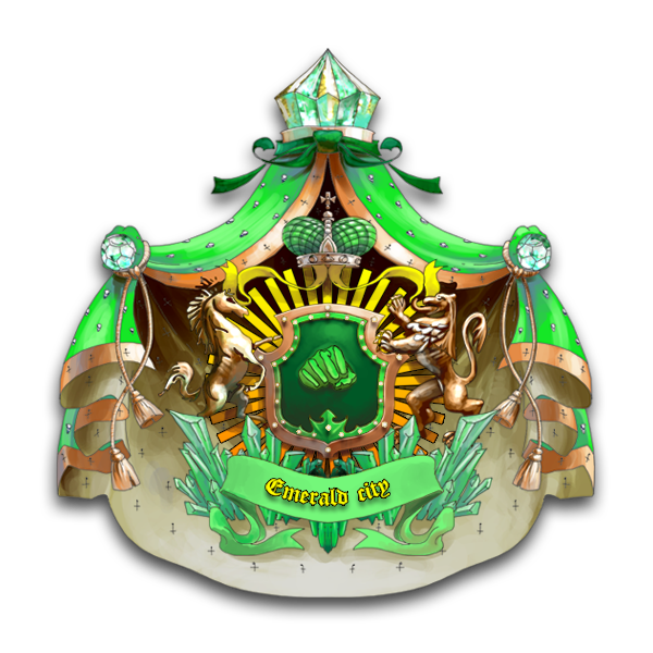 Новый большой герб Emeralds city