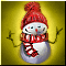 Приветливый снеговик